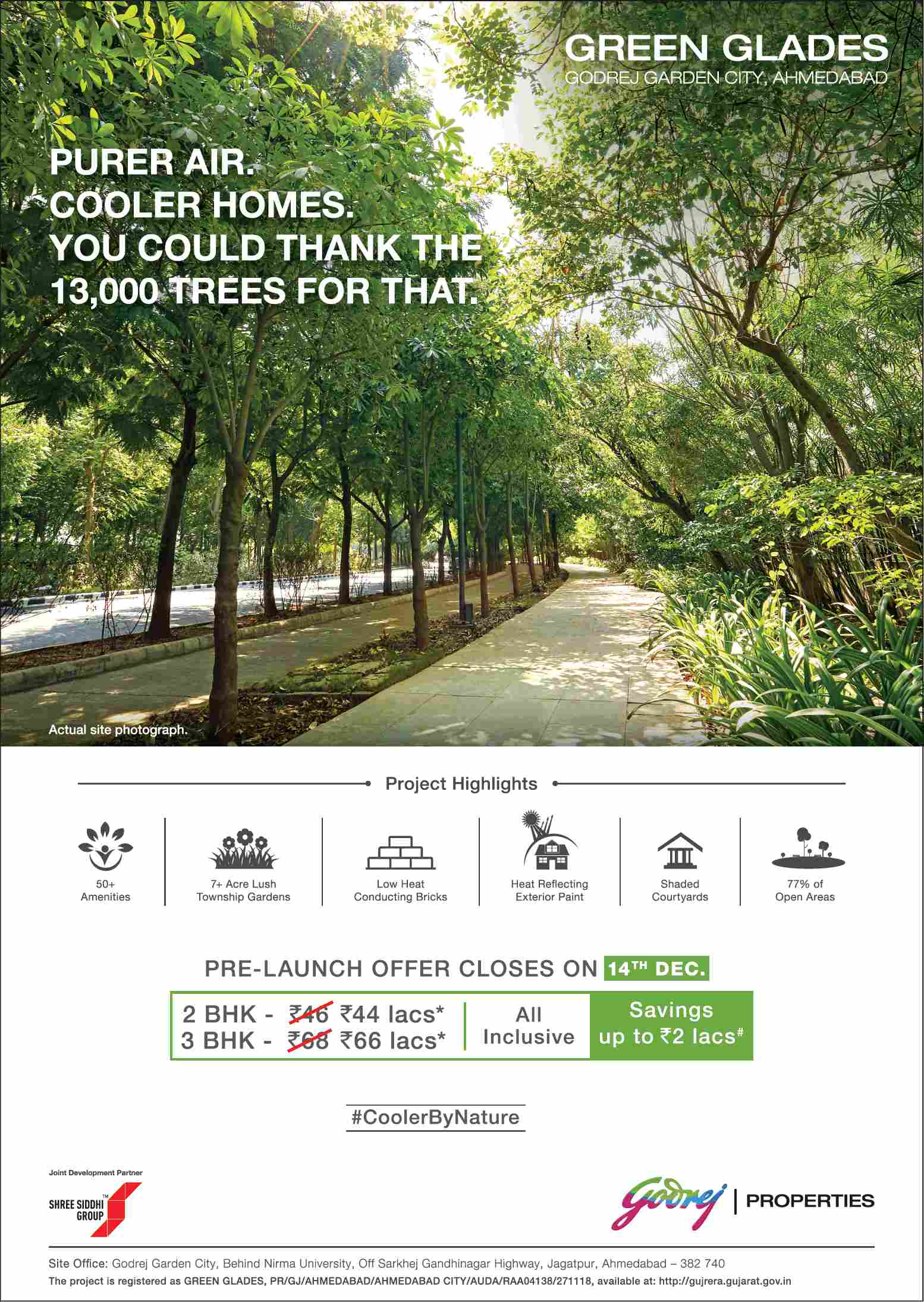 Avail the pre-launch offer & save up to Rs 2 Lacs at Godrej Green Glades in Ahmedabad